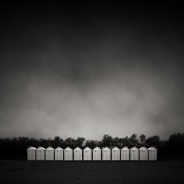 Fourteen Beach Huts by Denis Olivier