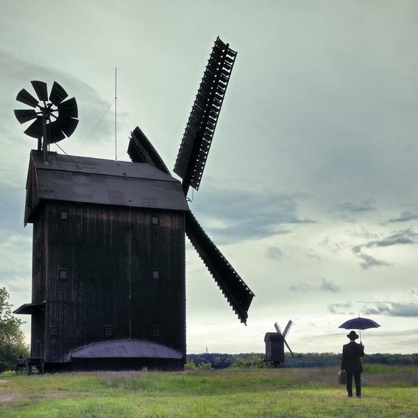 The Traveller And The Windmills by Ralph Graef