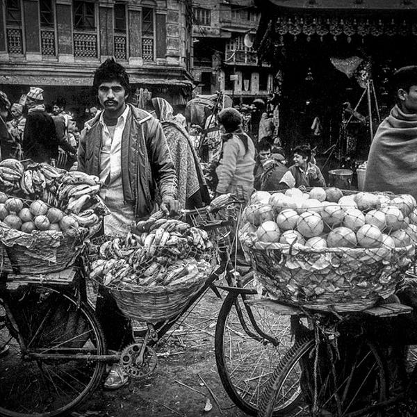 Marchands De Fruits Indiens by R&eacute;mi Bridot