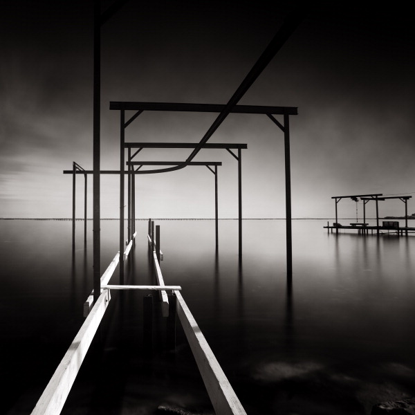 Fishery, photography by Denis Olivier. Etang De Thau, France, August 16, 2006 - #1250
http://www.denisolivier.com/p_sets.php?pid=1250. Infrared. In Construction, Edifice, Pier, pontoon