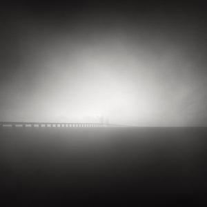 Foggy Öresund Bridge by Denis Olivier