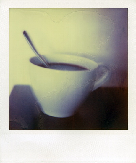 Polaroid SX-70. In Object, Still life. Cup of Coffee, photography by Marianne Le Carrour. Image #4621