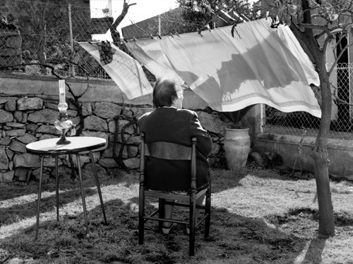 Ma grand m&egrave;re ( 2004 ), Artwork by Herv&eacute; B.. Ma grand-m&egrave;re dans mon village en Corse