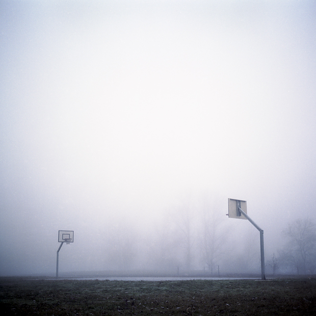 Where are you gone ?, photography by Christophe Niel. Rolleiflex. NP Fuji film. In Construction, Cityscape, skyline
