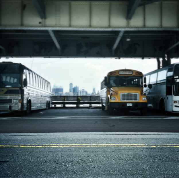 Ligne jaune, photography by Christophe Niel. Rolleiflex. Portra film. In Construction, Cityscape, skyline