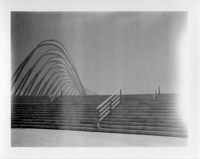 016_3000, photography by Vassilis Makris. OAKA (The Olympic Athletic Center of Athens)

. POLAROID LAND CAMERA 420. FUJI INSTANT BLACK and WHITE FILM  FP-3000B SUPER SPEEDY. In Construction