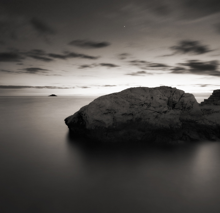 venus and sea...., photography by Denis Grzetic. white dot on the sky is ....Venus.... Olympus E-1, 14-54 (28-108),tripod. PS. In Nature, Scenery, Waterscape