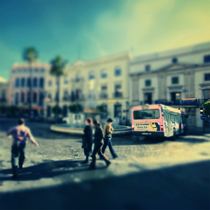 Le temps s'est arr&ecirc;t&eacute; &agrave; Jerez, processing by P.o. V.. downtown Jerez de la Frontera (Spain, Andalusia). canon 350D. fx in PS. In Construction, Cityscape, skyline
