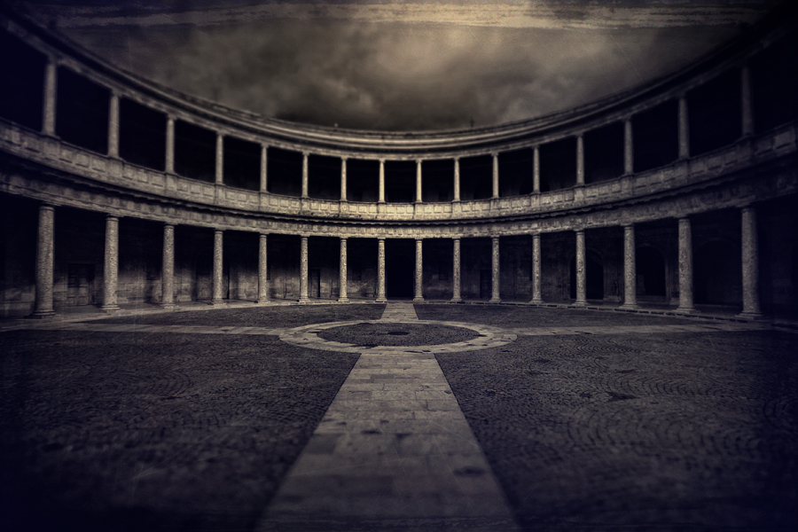 The silent echoes of History, processing by P.o. V.. Casa Real de Carlos V, Alhambra, Granada (Spain, Andalusia). canon 40D. fx/toning/texture (by friends) > processed in PS. In Construction