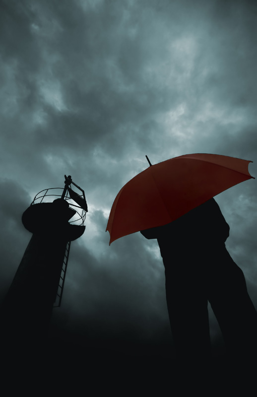 Red Umbrella I, photography by Bogac Erguvenc. This is a series called "Red Umbrella". I'll post all works from the series in time. Enjoy.. Nikon D200