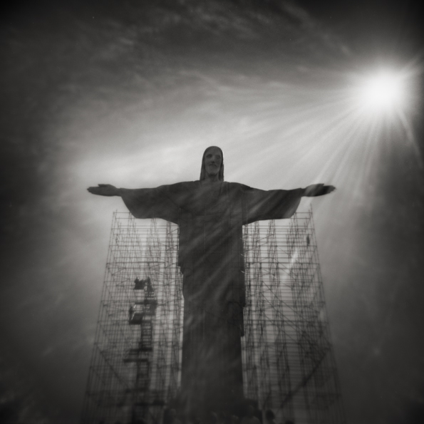 Only A Dream In Rio XV, photography by Philippe Mougin. Holga, ilford delta 100. In Construction, Edifice, Religious