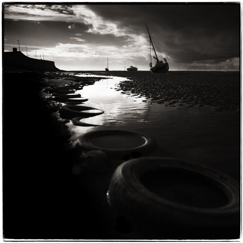 beach tyres, photography by Steve Deer. In Nature, Scenery, Waterscape