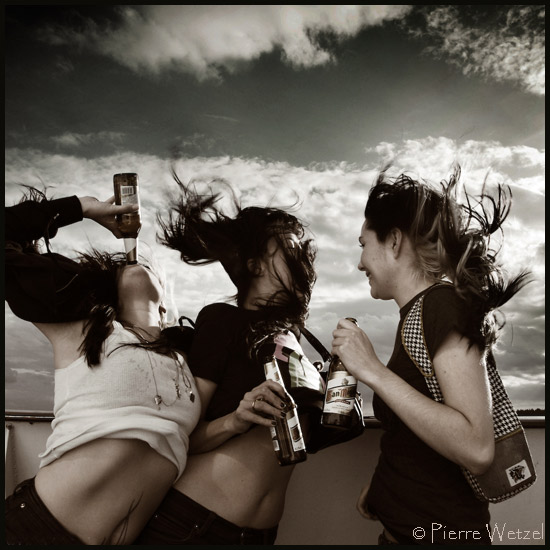 On a windy day, photography by Pierre Wetzel. In People, Portrait