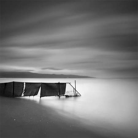 Sea Fence, photography by Serdar Akin. Bursa / TURKEY. canon 5d. long exposure... In Nature, Scenery, Waterscape