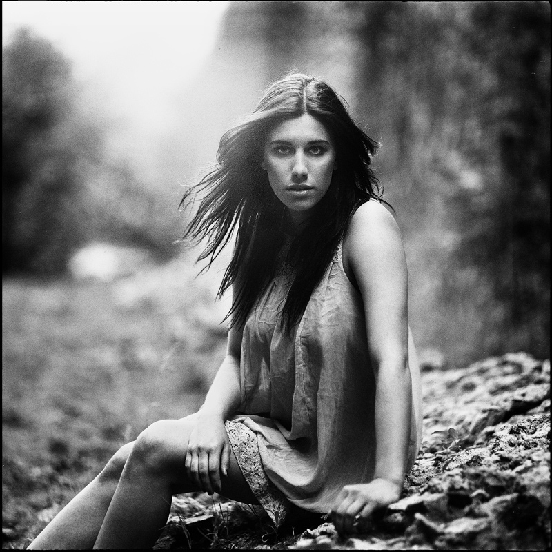kiev60/sonnar180/tmax. In People, Portrait, Female. Untitled, photography by Leszek Kowalski. Image #394363