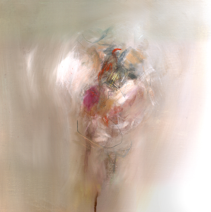 Doux tracas, painting by Laurent Jargot. Tel un souvenir, une &eacute;nergie.... Peinture, encre, grattage, pastel, toile chassis. Peinture, encre, grattage, pastel