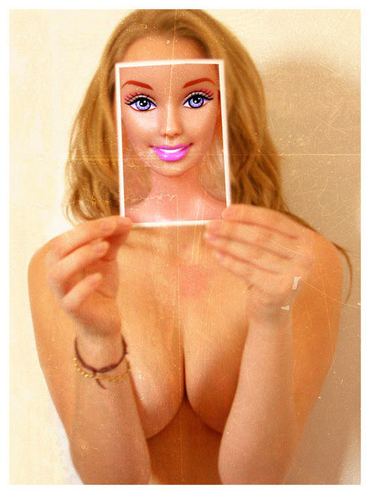 barbie, processing by William Charpe. le r&ecirc;ve de toutes les petites filles. In People, Portrait, Female