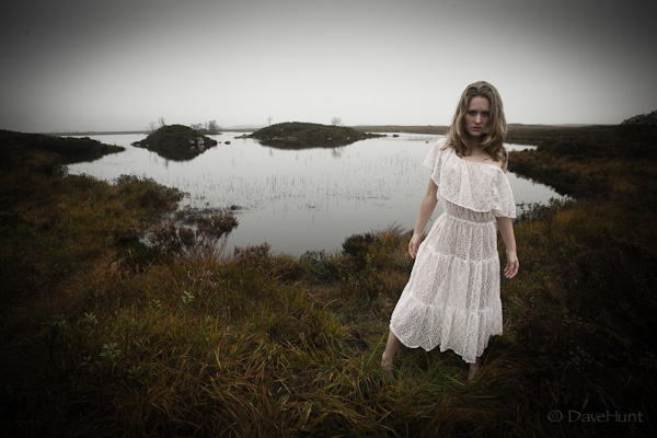 In People, Portrait, Female. Blond On The Moor, photography by Dave Hunt. Image #372243