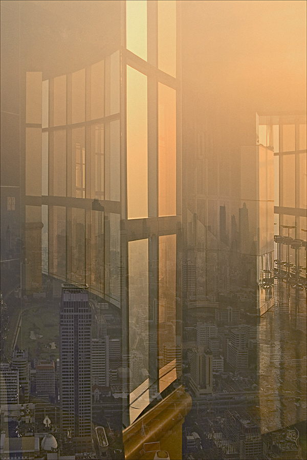 Bangkok from Baiyoke Sky hotel, photography by Pavel Kiselev. In Construction, Town-planning