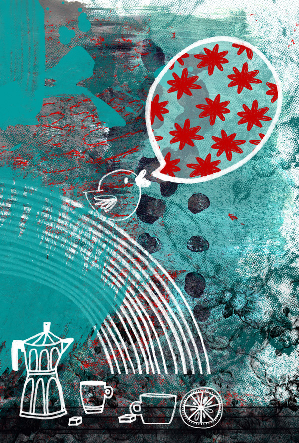 impro_0013, Artwork by .lafabe. Grafik. "Improvisation pour Dine". Technique mixte. improvisation graphique