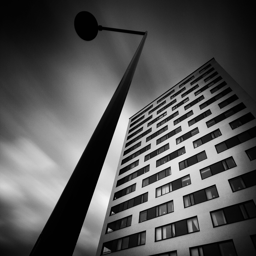 Archi XI, photography by Calle H&ouml;glund. Canon EOS 40D, Sigma 10-20mm, Manfrotto 725B, ND400. Long Exposure, Photoshop, Silver Efex Pro. In Construction, Cityscape, skyline