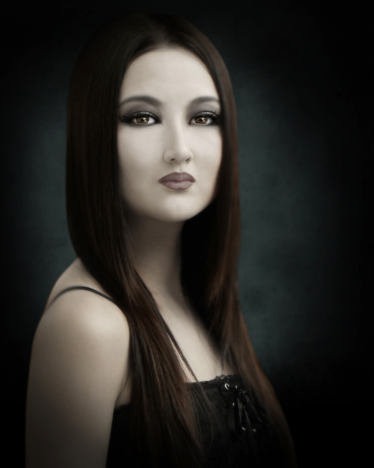 portrait of hiromi, photography by Ricardo Villagran. One of my new "Pictoric Portraits"... could be seen as women made out of porcelain, or dolls with woman souls. 

hope you like it!. Nikon D80, Nikon 50mm F1.4, SB-800 speedlight. In People, Portrait