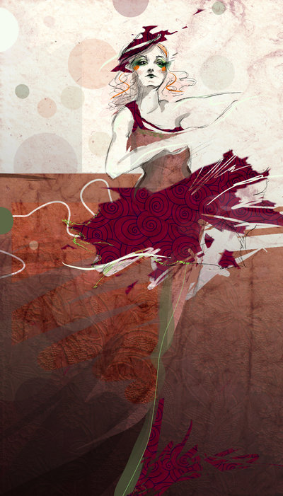 La fille au chapeau, drawing by Pim's. la pose est largement inspir&eacute;e de cette photo: http://maurizio-fantini.deviantart.com/art/Red-Hat-125108591. photoshop.... In People, Miscellaneous