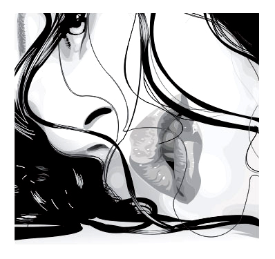 Still, drawing by Julia Bogoeva. CorewDraw. vector art. In People
