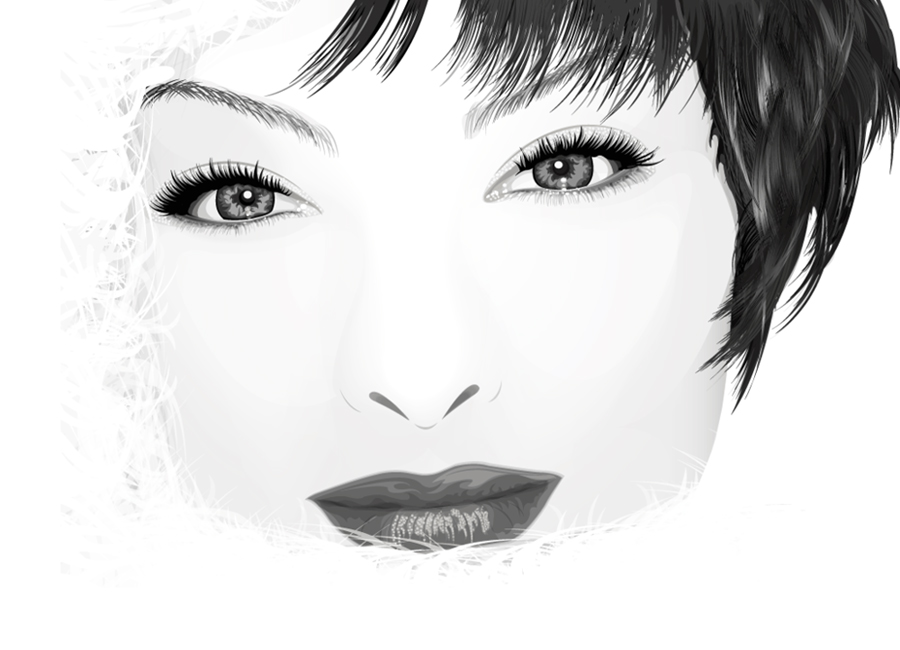 Snow Fox, drawing by Julia Bogoeva. ==. Illustrator. vector art. In People