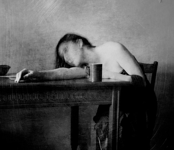 Morning coffee, processing by Raluca Deca. In People, Portrait