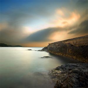 The Lonesome Fisherman by Laurent Miaille