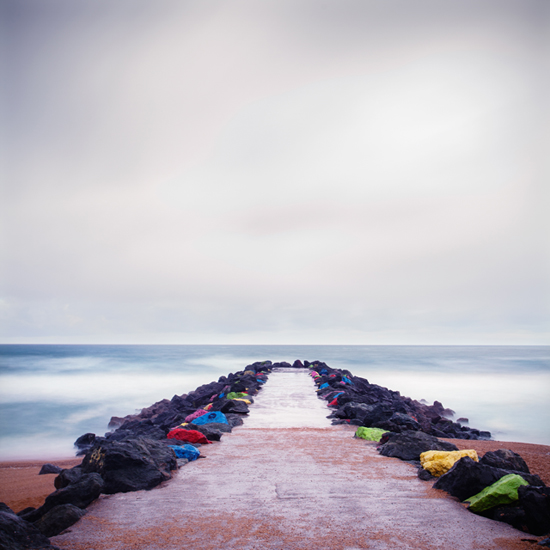 Anglet - 03/12. Canon 5d II - 17-40. Long Exposure. In Construction, Edifice, Pier, pontoon. United Colors, photography by Laurent Miaille. Image #375880
