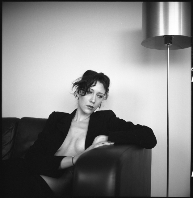 And now, he's gone, photography by Matthieu G.. Rolleiflex 2.8F. Tmax 400. In People, Miscellaneous, Female
