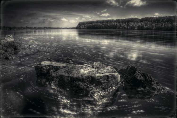 blossomed water, processing by Uzengia Aleksandar Nedic. hdr. In Nature, Scenery, Waterscape
