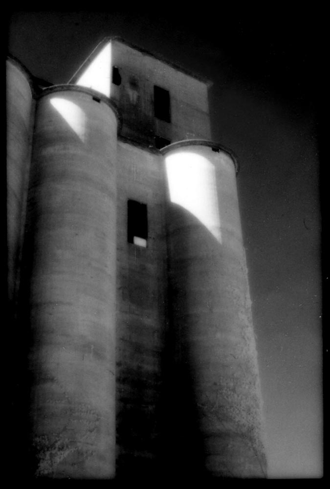 Franklin Silo, Artwork by Penny Nannini. Canon SLR. IR film