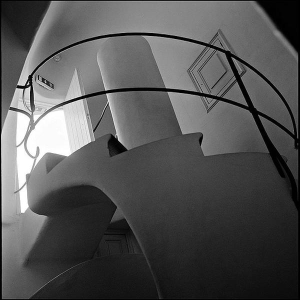 Gaudi 1, photography by Arjun Panday. Rolleiflex 3,5F. In Construction, Interior