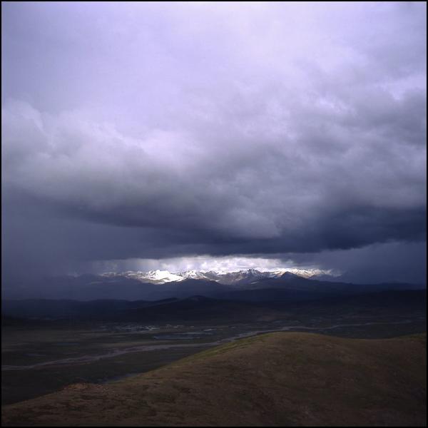 The Eye, photography by Arjun Panday. I was lost somewhere in the tibetan plateau when I was struck by this hole in the sky and the Himalayas staring at me.. Mamiya 6. In Nature, Scenery
