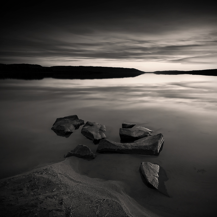 Beach, Rocks and Water III, photography by Anders Naesset. 3rd in the series within the series.. Canon EOS 5D, Canon EF 17-40 f/4L USM, Cokin Z-Pro ND8 grad. 1 second, f/14, ISO50, 17 mm. In Nature, Scenery, Waterscape
