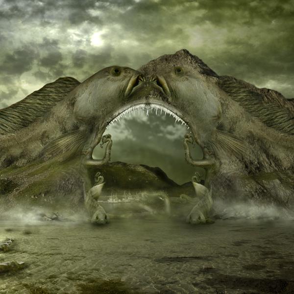 Secret Gate to Innsmouth, computer generated by Namtaru Irene D.m.. "We will swim up to the reef, we will join in the black abyss until the ciclopean city of  Y'ha-nthlei, of the thousand columns. And there in the company of the Deep race, we will live always in a world of wonder and glory."

-The shadow over Innsmouth- H.P. Lovecraft


*Based on this story, I pretended to show a secret gate to the city, described as a world with sick atmosphere and under the pact with the sea forces. 

*All photos used are own, all of them are part of a trip around the norwegian islands of Lofoten the last august.

*Artwork made in september´07 and the original print size is 50x70 cms.


<a href="http://www.namtarucreations.com/">namtarucreations.com</a>

<b>All images displayed in both accounts are exclusive property of Irene D.M. aka Namtaru©</b>. own photos taken by Nikon d70 and Nikon d200. photomanipulation. In Nature, Scenery