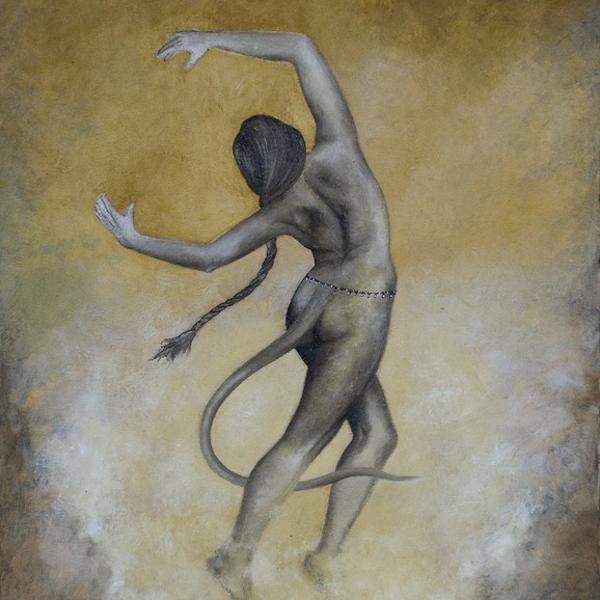 Huldra, painting by Namtaru Irene D.m.. "A creature born in the dark
your beauty is a sin for men.
For those who follow you in the forest,
those who will never come back,
those who will get with you, lost in the dark."
I.D.M.08

-Oil on canvas, 55x45cms. Based on a pencil drawing I made a year ago.


<a href="http://www.namtarucreations.com/">namtarucreations.com</a>

<b>All images displayed in both accounts are exclusive property of Irene D.M. aka Namtaru©</b>. oils, textures. traditional