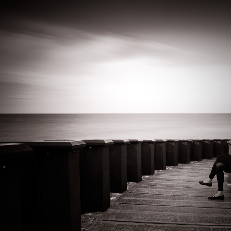 I Just Want To Sit Here And Look At The Ocean, photography by Mikael Raymond. Sk&aring;ne, Sweden - 2009. Nikon D80 Sigma 18-50. Lightroom, long exposure. In Nature, Scenery, Waterscape