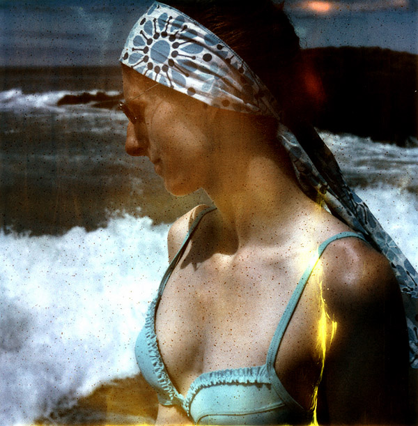 Lilith @ Guincho, photography by Christian Hang. Polaroid SX70. 778 film, expired in 2000. In People, Portrait