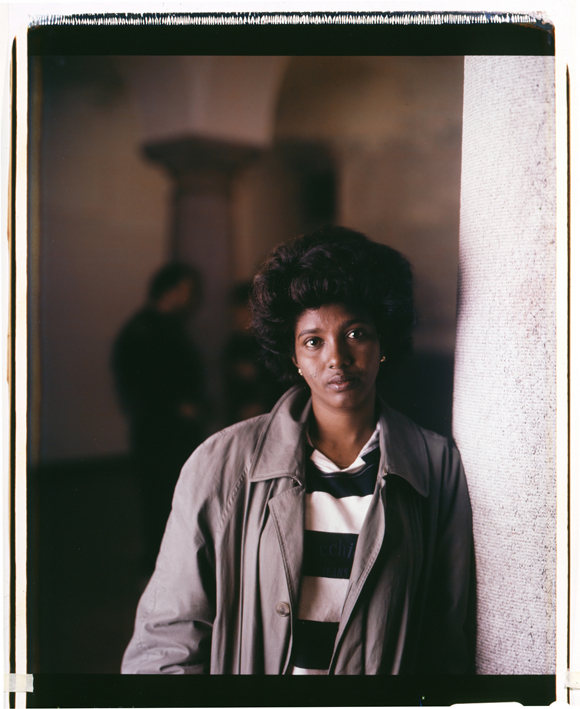 Nobody's People#2 1991, photography by Reza Khatir. Asylum seekers in southern Switzerland. Polaroid 20x24 camera. Polaroid 20x24 (50x60cm) film. In People, Portrait