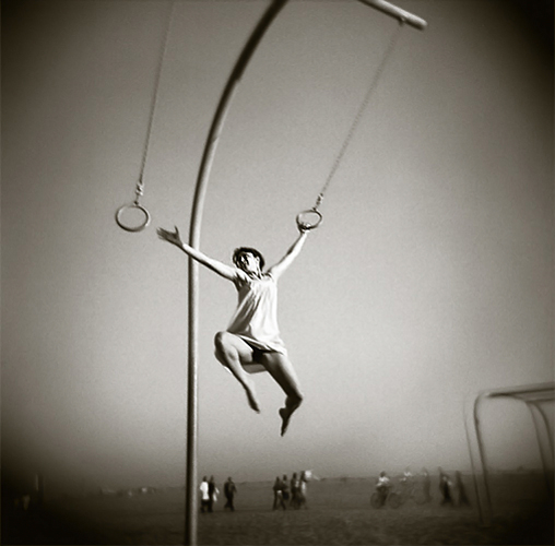 Muscle Beach, L.A., photography by Gwen Coyne. Copyright &copy; Gwen Coyne. All rights reserved.. Holga. In People, Portrait