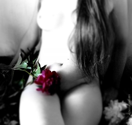 Girl With Flower, photography by Tsurikova Ekaterina Aleksandrovna. http://likgallery.narod.ru. In People, Miscellaneous, Female