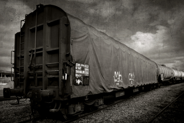 wagons, photography by Pascal Fallot. In Transportation