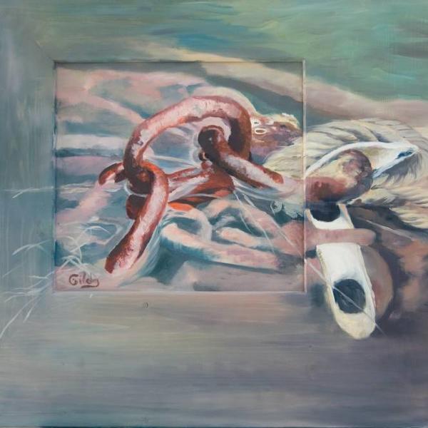 The Human Passage 2010, painting by Frumkin Gilda