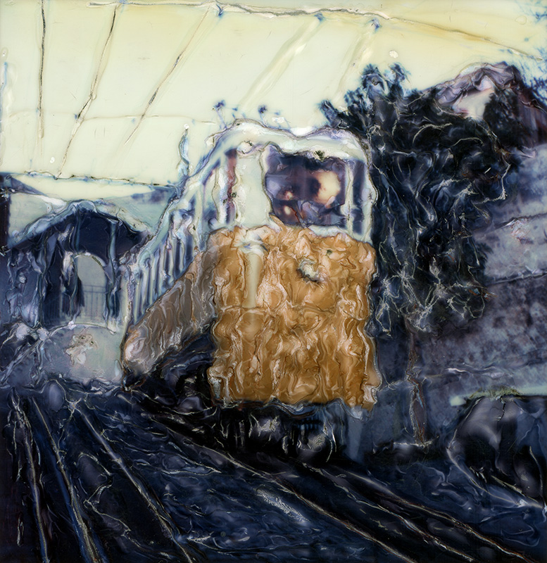 Lavra, photography by Jose Goncalves. SX-70 Camera. SX-70 Manipulation. In Transportation