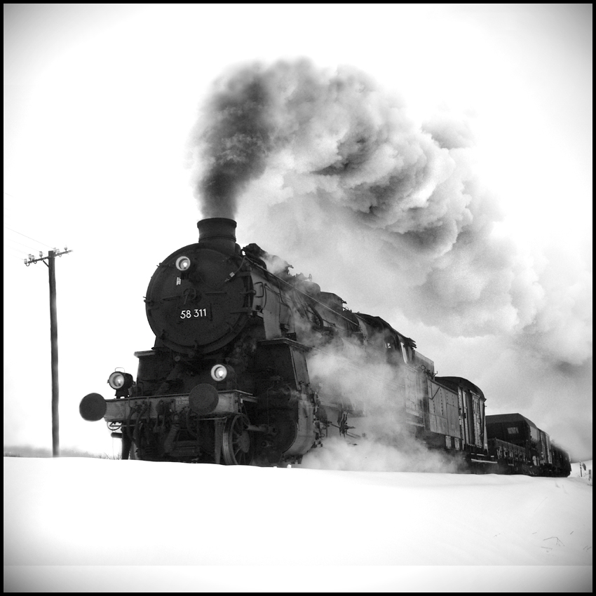 the | train, processing by Uwe Bachmann. +. +. +. In Transportation, Rail, train, metro, tramway