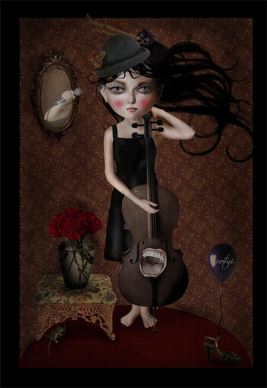 SINGER, processing by Be Xi. I hear Your Voice 
Source: PHOTOS.com 
Draw and manipulation.. In People, Character